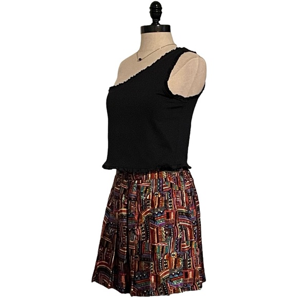 Vintage Tail Multi-Color Geometric Print Pleated Tennis Skirt - Size 10 - EUC - Picture 3 of 10